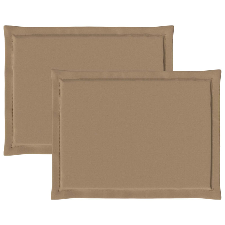 Zitkussens 2 pcs Taupe 47 x 36 x 2 cm Polyester