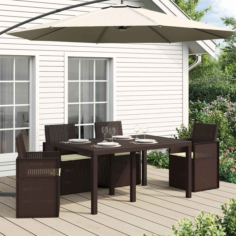 Zitkussens 4 pcs Crèmekleurig 47 x 36 x 2 cm Polyester