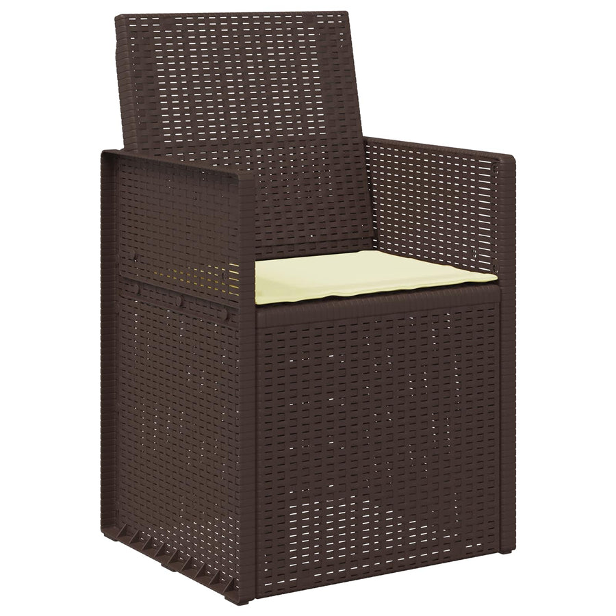 Zitkussens 4 pcs Crèmekleurig 47 x 36 x 2 cm Polyester