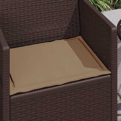 Zitkussens 4 pcs Taupe 47 x 36 x 2 cm Polyester