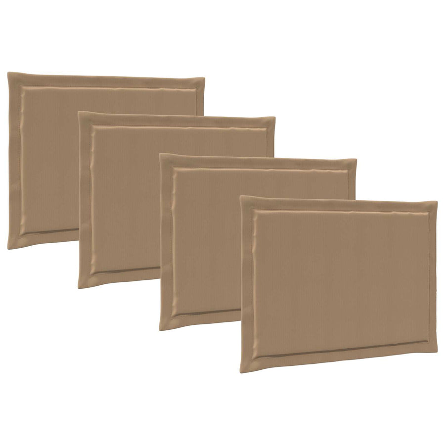 Zitkussens 4 pcs Taupe 47 x 36 x 2 cm Polyester