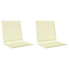 Zit- en Rugkussens 2 pcs Crèmekleurig 47 x 45 x 2 cm Polyester