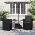 Seat and Back Cushions 2 pcs Anthracite 47 x 45 x 2 cm