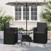 Zit- en rugkussens 47x45x2 cm antraciet 2 stuks