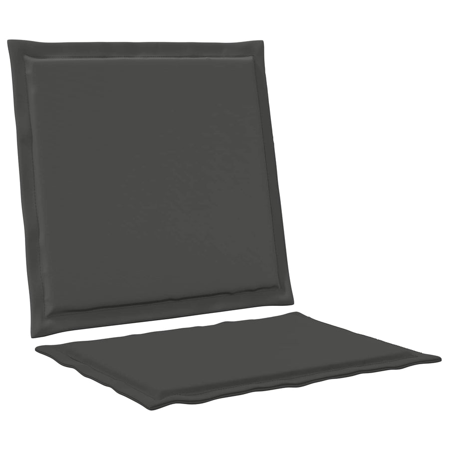 Zit- en Rugkussens 2 pcs Antracietkleurig 47 x 45 x 2 cm