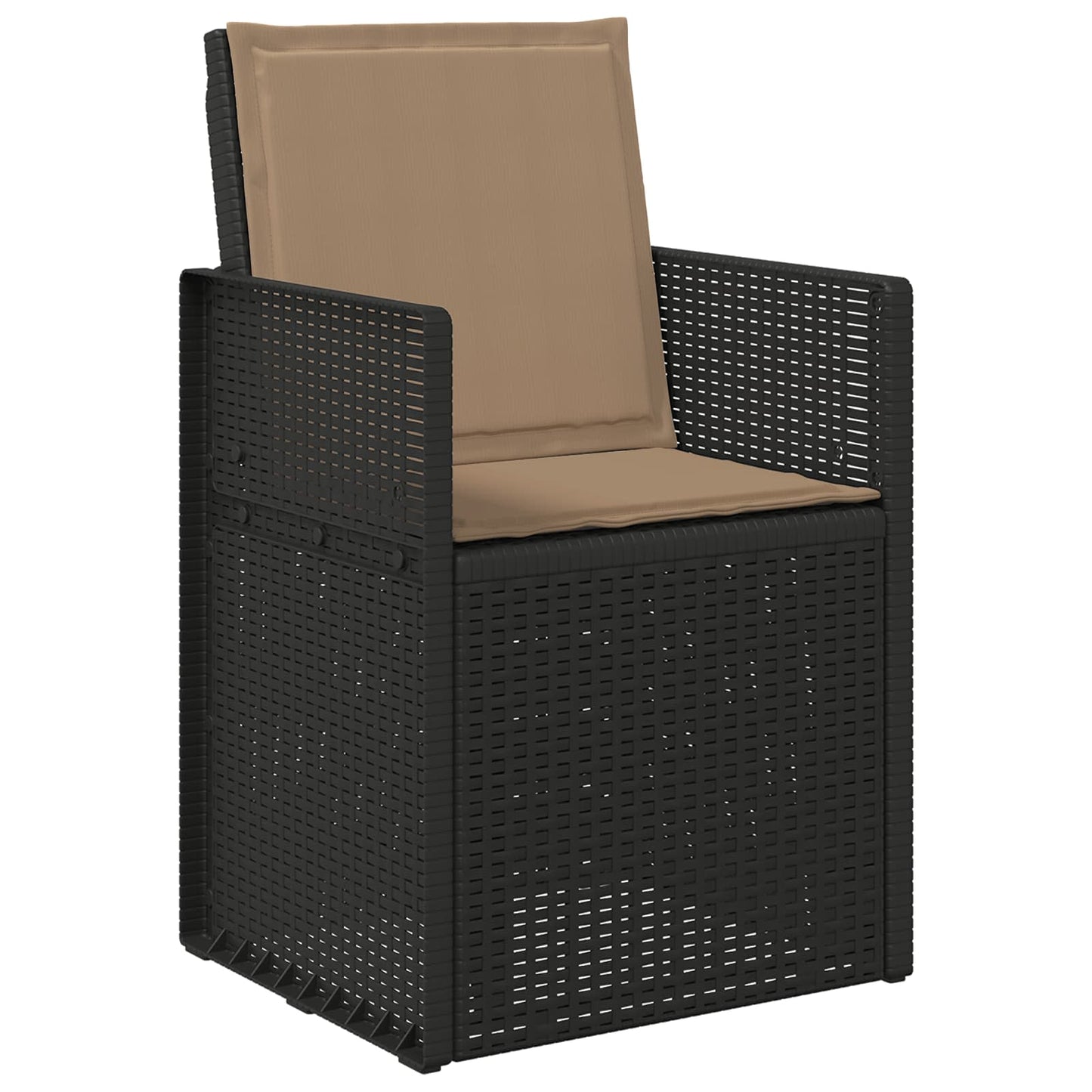 Zit- en Rugkussens 2 pcs Taupe 47 x 45 x 2 cm Polyester