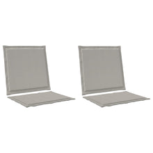 Zit- en Rugkussens 2 pcs Lichtgrijs 47 x 45 x 2 cm Polyester