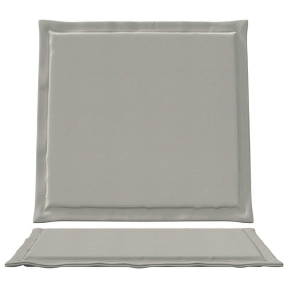 Zit- en Rugkussens 2 pcs Lichtgrijs 47 x 45 x 2 cm Polyester