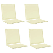 Zit- en Rugkussens 4 pcs Crèmekleurig 47 x 45 x 2 cm Polyester
