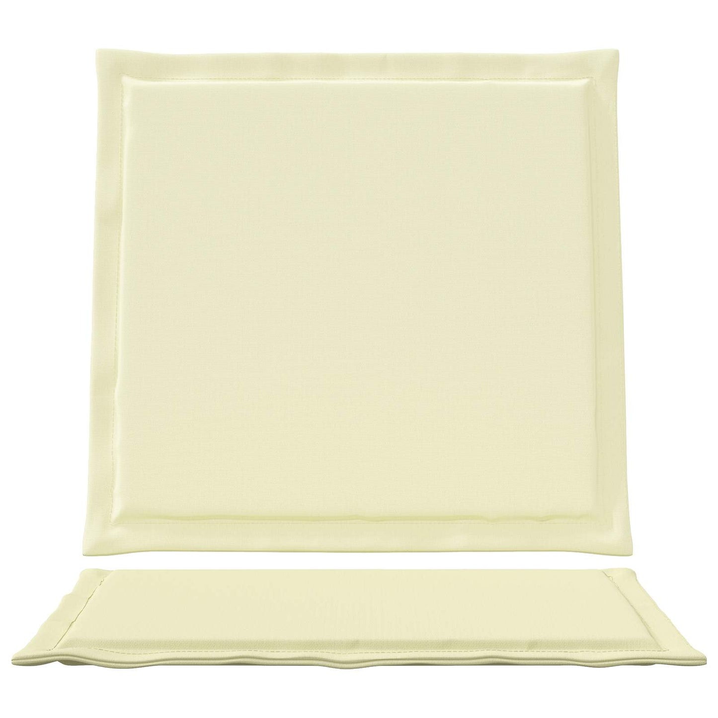 Zit- en Rugkussens 4 pcs Crèmekleurig 47 x 45 x 2 cm Polyester