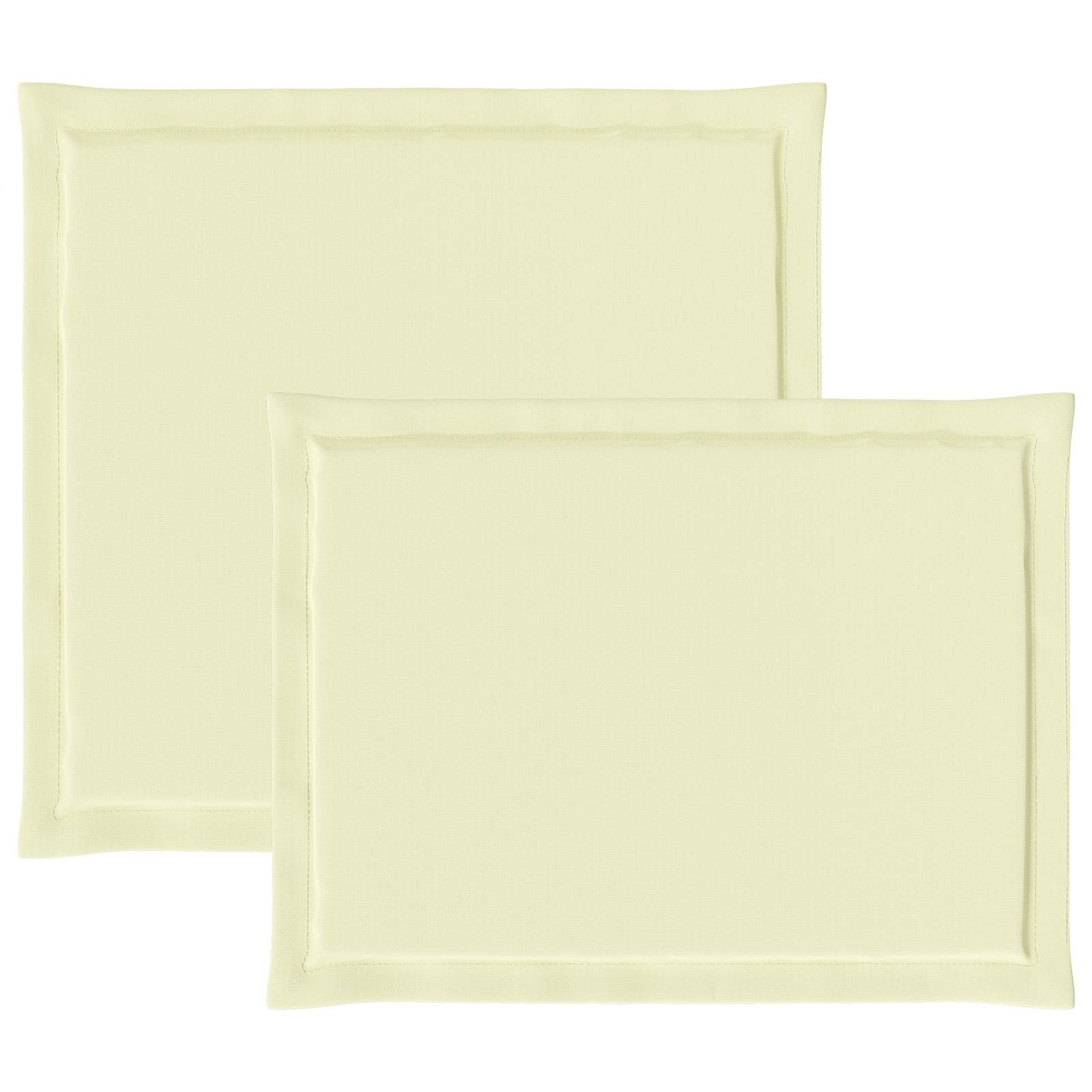 Zit- en Rugkussens 4 pcs Crèmekleurig 47 x 45 x 2 cm Polyester