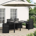 Stoelkussens 8 stuks antraciet 47x45x2 cm