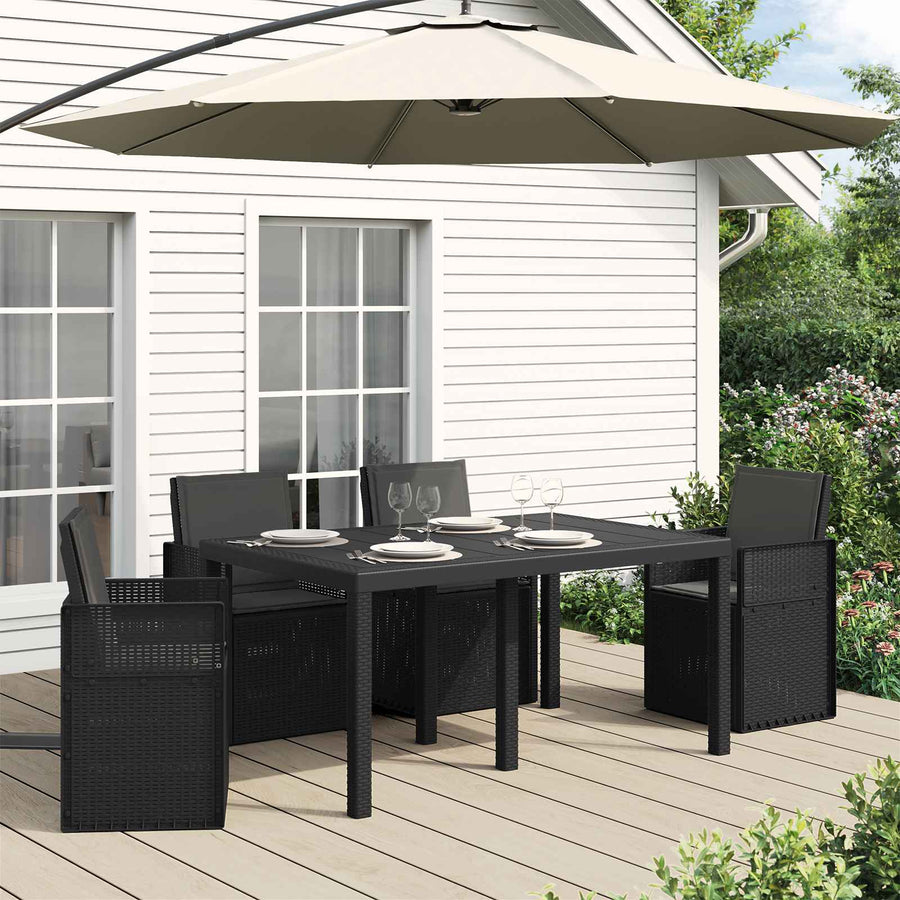 Zit- en Rugkussens 4 pcs Antracietkleurig 47 x 45 x 2 cm