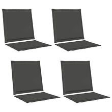 Zit- en Rugkussens 4 pcs Antracietkleurig 47 x 45 x 2 cm