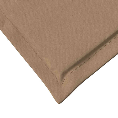 Zit- en Rugkussens 4 pcs Taupe 47 x 45 x 2 cm Polyester