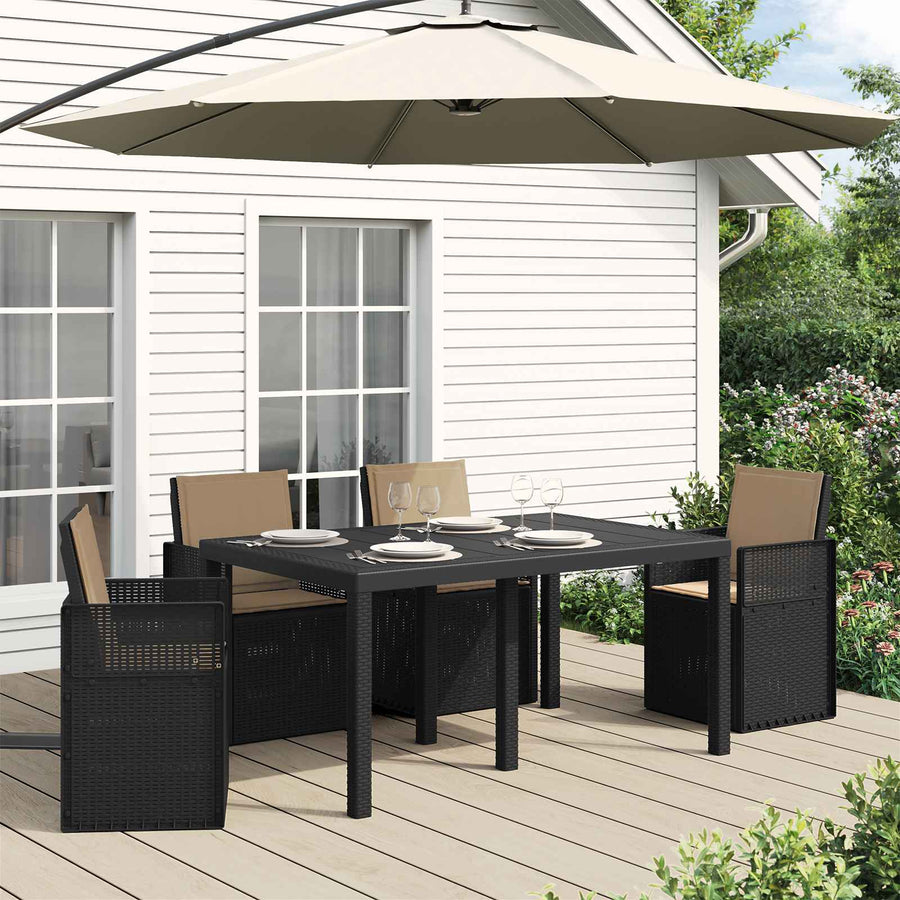Zit- en Rugkussens 4 pcs Taupe 47 x 45 x 2 cm Polyester
