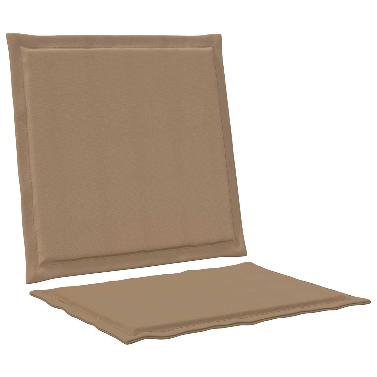 Zit- en Rugkussens 4 pcs Taupe 47 x 45 x 2 cm Polyester