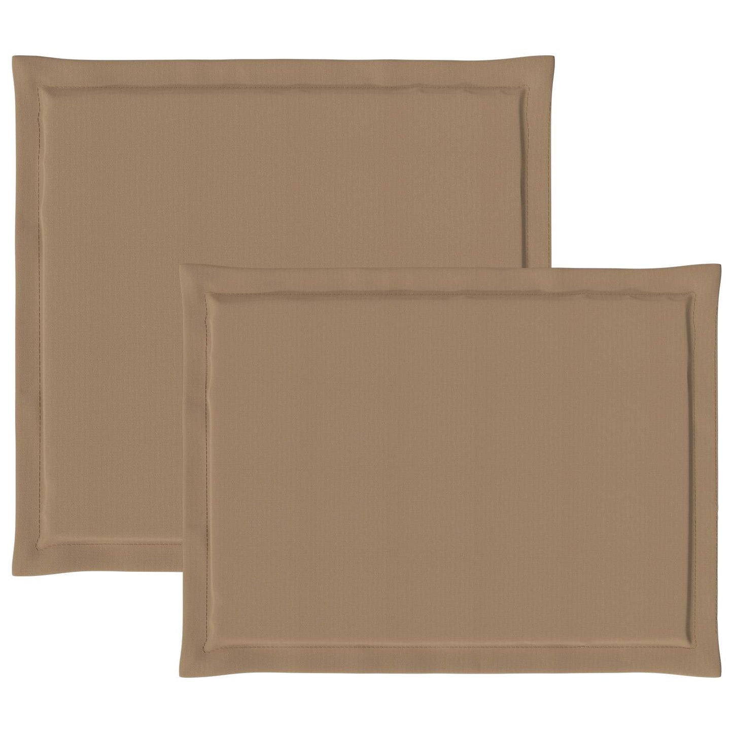 Zit- en Rugkussens 4 pcs Taupe 47 x 45 x 2 cm Polyester
