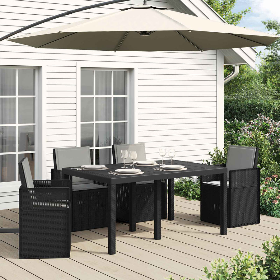 Zit- en Rugkussens 4 pcs Lichtgrijs 47 x 45 x 2 cm Polyester
