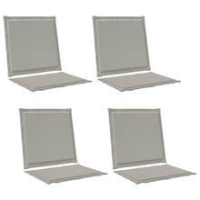 Zit- en Rugkussens 4 pcs Lichtgrijs 47 x 45 x 2 cm Polyester