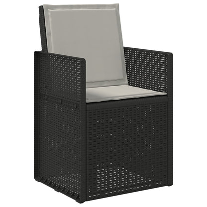 Zit- en Rugkussens 4 pcs Lichtgrijs 47 x 45 x 2 cm Polyester