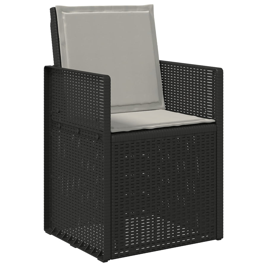 Zit- en Rugkussens 4 pcs Lichtgrijs 47 x 45 x 2 cm Polyester