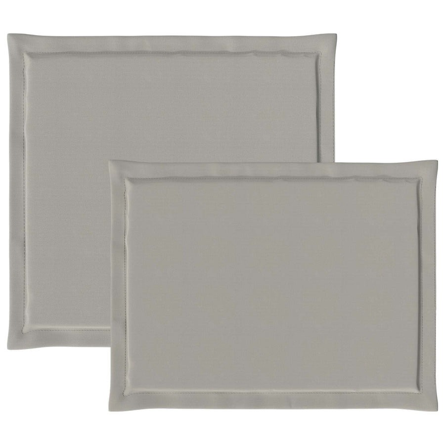 Zit- en Rugkussens 4 pcs Lichtgrijs 47 x 45 x 2 cm Polyester