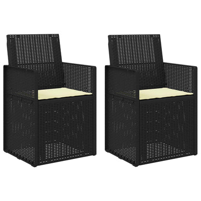 Tuin Eetstoelen 2 pcs Antraciet- en crèmekleurig PP