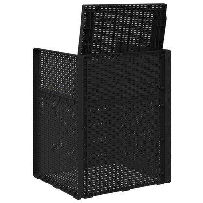 Tuin Eetstoelen 2 pcs Antraciet- en crèmekleurig PP