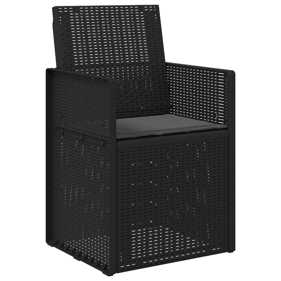 Tuin Eetstoelen 2 pcs Antracietkleurig PP