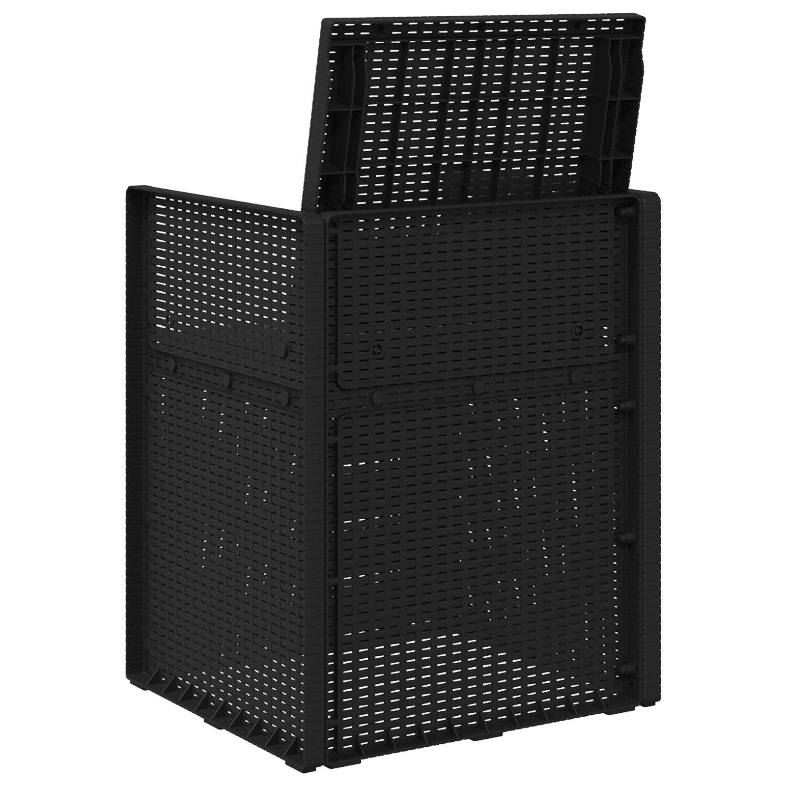 Tuin Eetstoelen 2 pcs Antracietkleurig PP