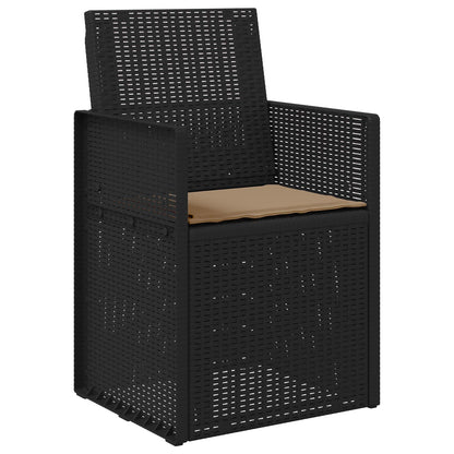 Tuin Eetstoelen 2 pcs Antracietkleurig en taupe PP