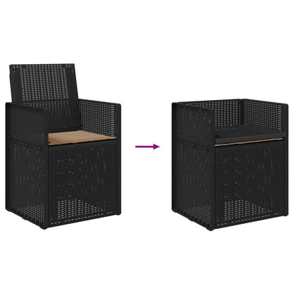 Tuin Eetstoelen 2 pcs Antracietkleurig en taupe PP