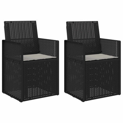 Tuin Eetstoelen 2 pcs Anthraciet en Lichtgrijs PP
