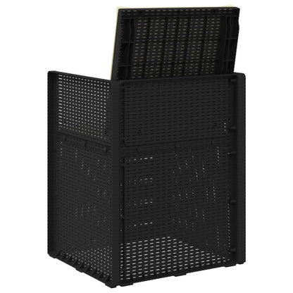 Tuin Eetstoelen 2 pcs Antraciet- en crèmekleurig PP