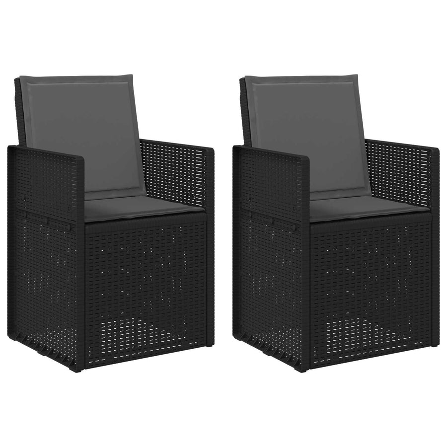 Tuin Eetstoelen 2 pcs Antracietkleurig PP