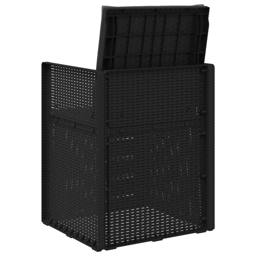 Tuin Eetstoelen 2 pcs Antracietkleurig PP