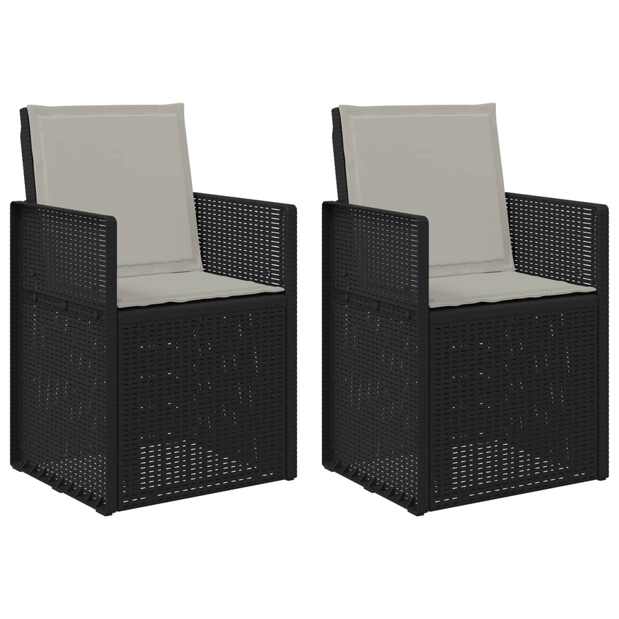 Tuin Eetstoelen 2 pcs Anthraciet en Lichtgrijs PP