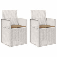 Tuin Eetstoelen 2 pcs Wit en Taupe PP