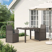 Tuinstoelen 2 stuks lichtgrijs antraciet PP 53x47x88.5 cm