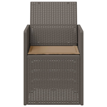 Tuin Eetstoelen 2 pcs Lichtgrijs en Taupe PP