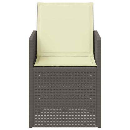 Tuin Eetstoelen 2 pcs Lichtgrijs en Crème PP
