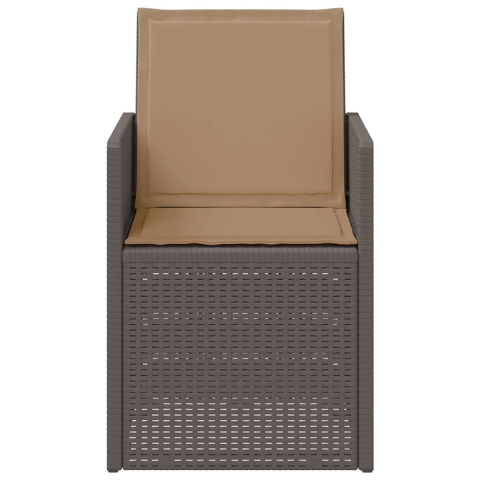 Tuin Eetstoelen 2 pcs Lichtgrijs en Taupe PP