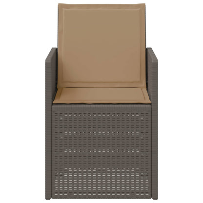 Tuin Eetstoelen 2 pcs Lichtgrijs en Taupe PP