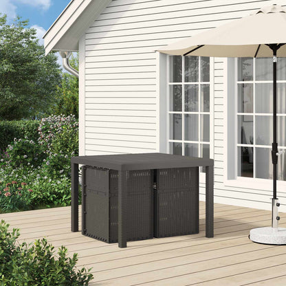 Tuin Eetstoelen 2 pcs Lichtgrijs PP