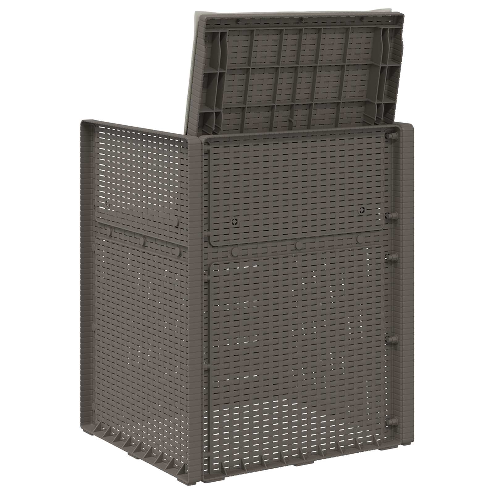 Tuin Eetstoelen 2 pcs Lichtgrijs PP