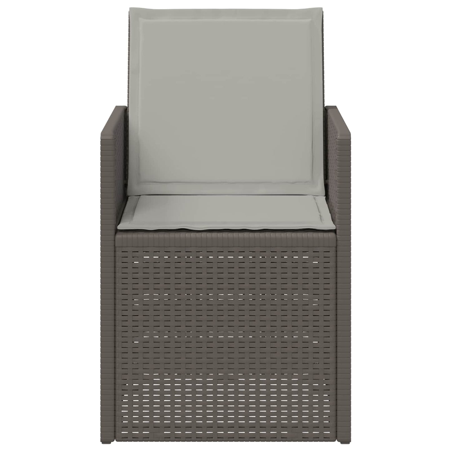 Tuin Eetstoelen 2 pcs Lichtgrijs PP