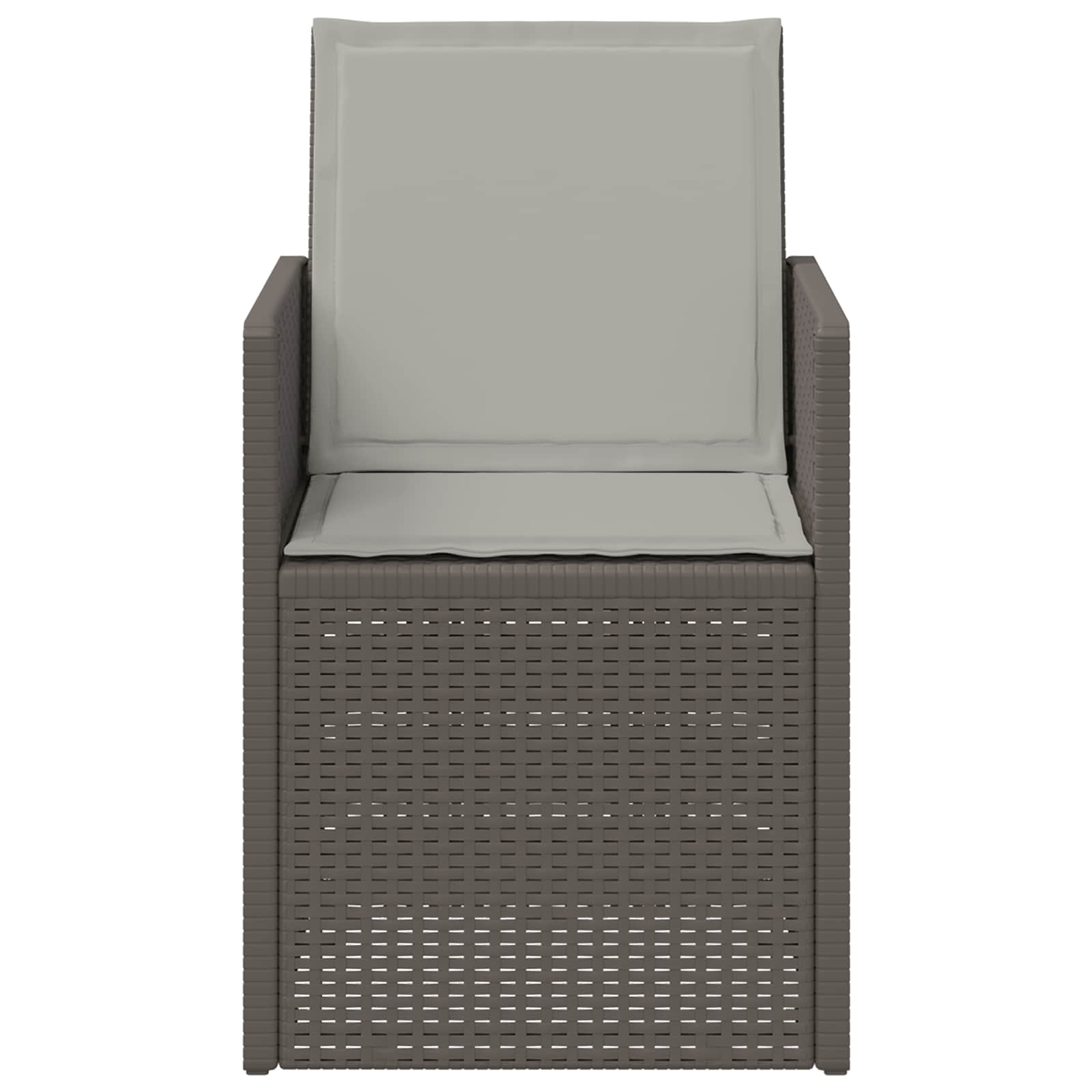 Tuin Eetstoelen 2 pcs Lichtgrijs PP