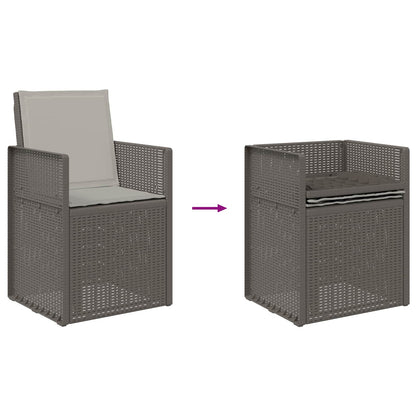 Tuin Eetstoelen 2 pcs Lichtgrijs PP