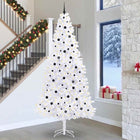 Kunstkerstboom 300 cm wit met 300 LED staal PVC